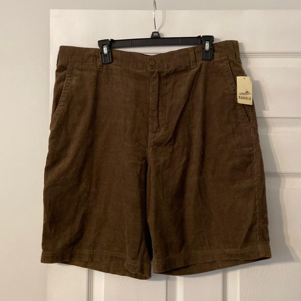 KAHALA Man Shorts 100%cotton size 36 brand new with tags color brown